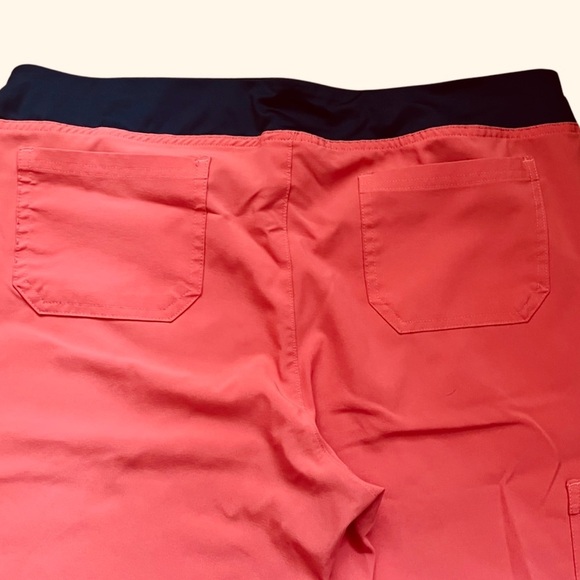 Easy Stretch by Butter Soft medical scrub pants M coral split hem pockets - Picture 5 of 14